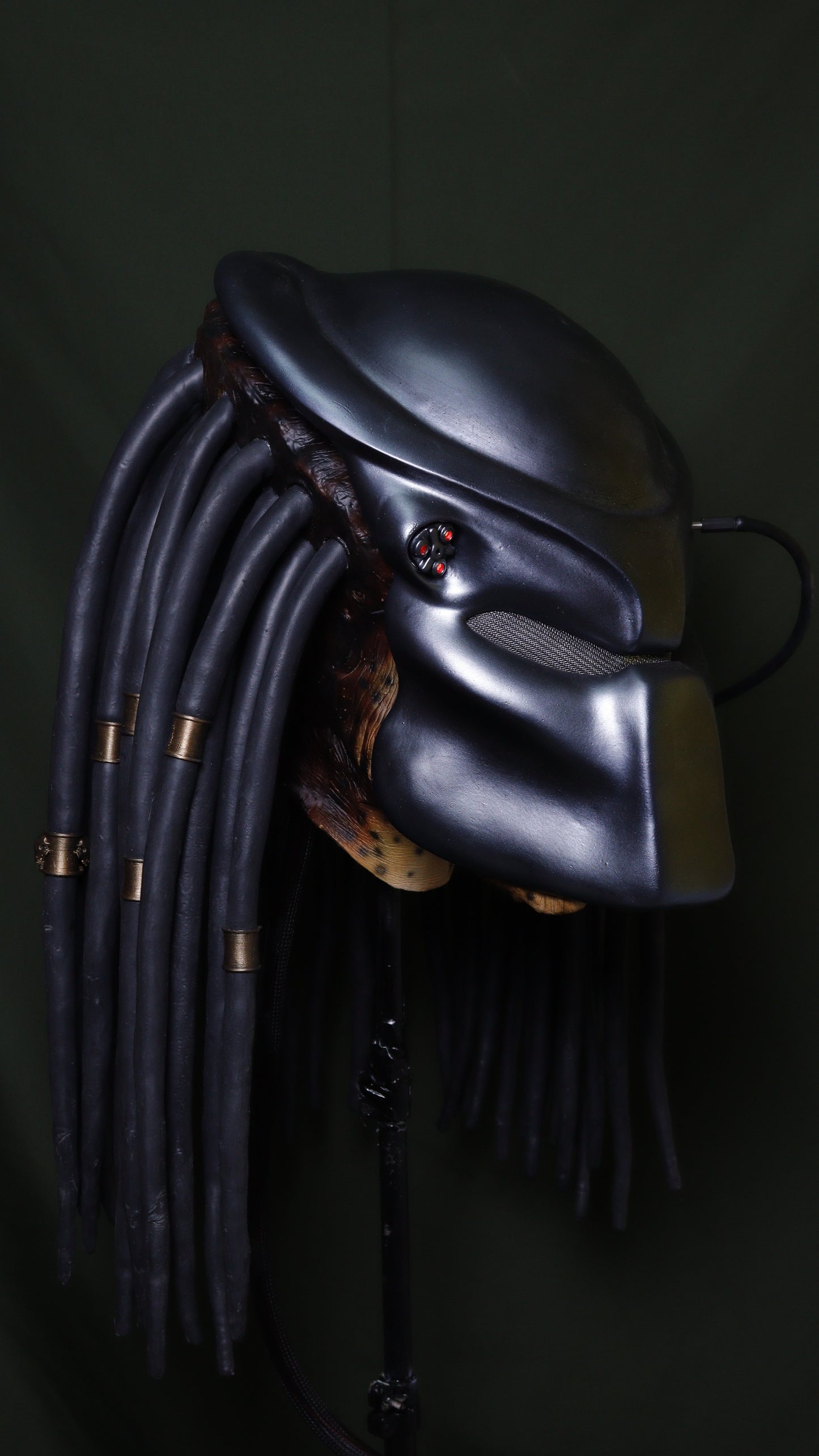 Máscara clásica Depredador 1987 animatronica, con Biohelmet