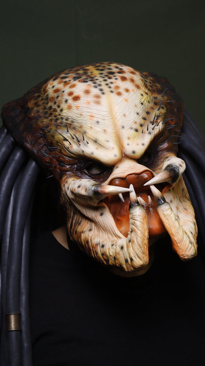 Máscara clásica Depredador 1987 animatronica, con Biohelmet