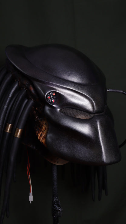 Máscara clásica Depredador 1987 animatronica, con Biohelmet