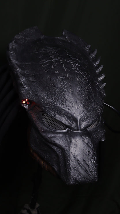 Biohelmet, Biocasco Depredador WOLF (Aliens vs predator 2, 2007) Pieza de colección, incluye luz LED
