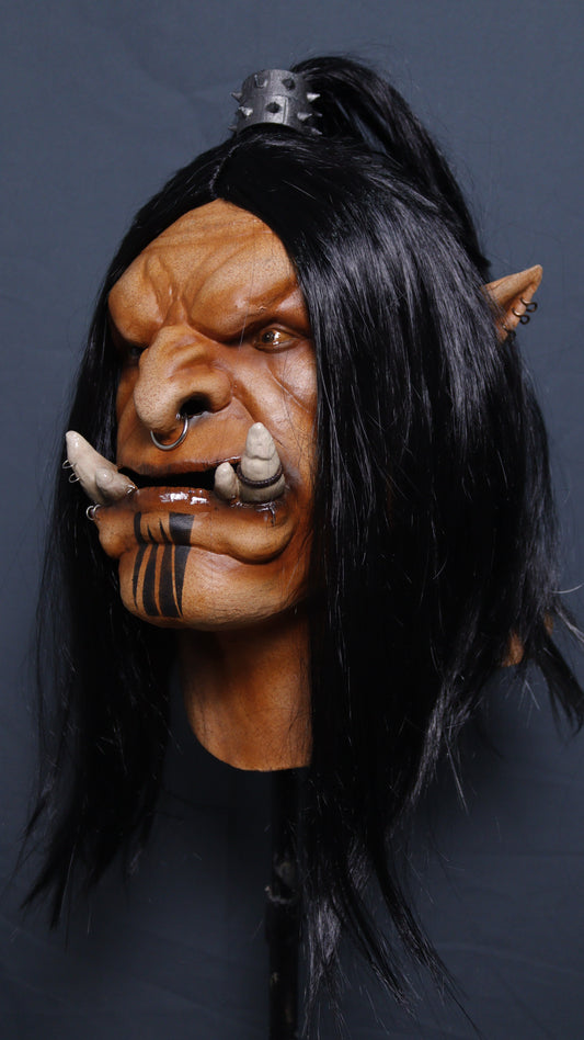 Máscara de Orco DUROTAN Warcraft, Realista, Látex liquido natural