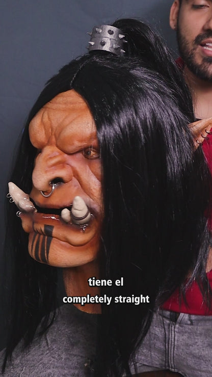 Máscara de Orco DUROTAN Warcraft, Realista, Látex liquido natural