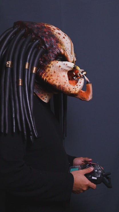 Máscara clásica Depredador 1987 animatronica, con Biohelmet